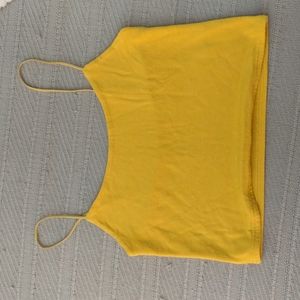 Pacsun Yellow Crop Top